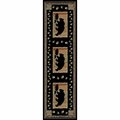 Sleep Ez Hearthside Take the Lead Area Rug - Black - 2 ft. 3 in. x 7 ft. 7 in. SL3082201